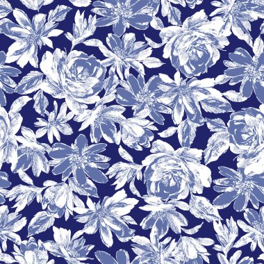 Çiçek illüstrasyon deseni