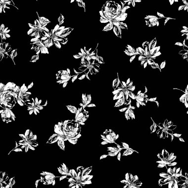 Çiçek illüstrasyon deseni