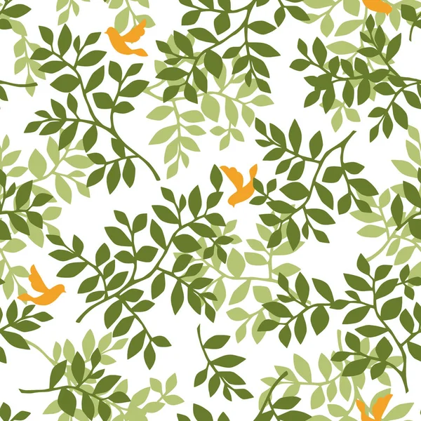 Leaf illustration pattern — Stock Vector