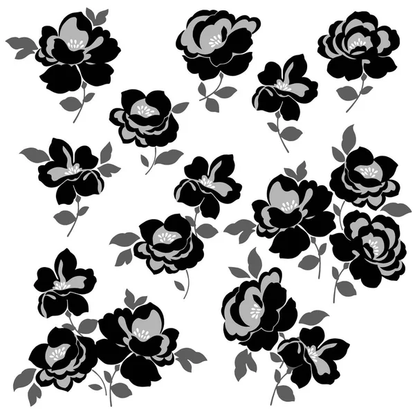 Illustrationsmaterial für Blumen — Stockvektor