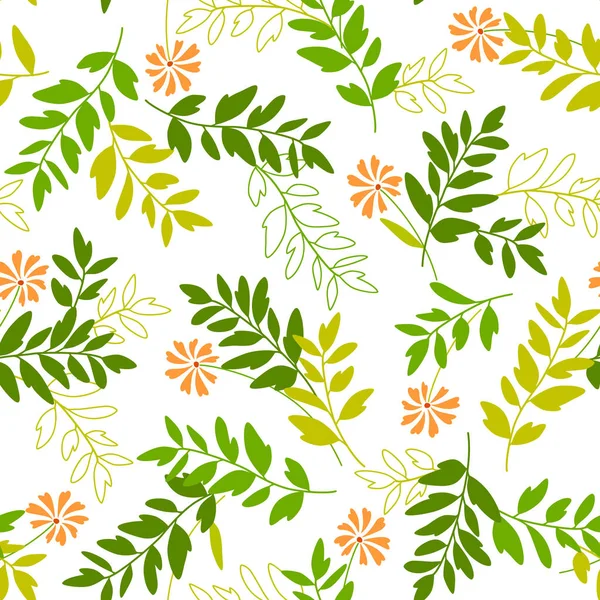 Leaf illustration pattern — Stock Vector