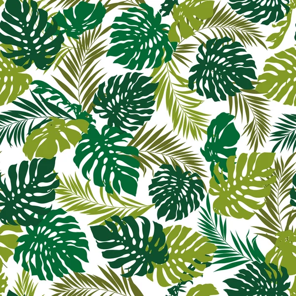 热带植物模式 — 图库矢量图片
