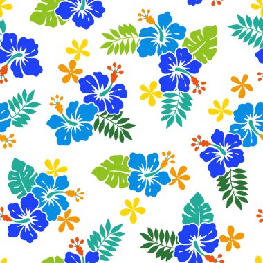 Hibiscus çiçek deseni