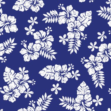 Hibiscus çiçek deseni