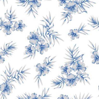 Hibiscus çiçek deseni