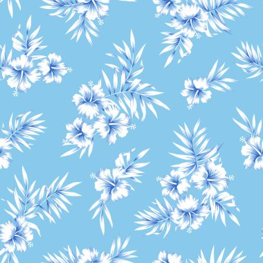 Hibiscus çiçek deseni