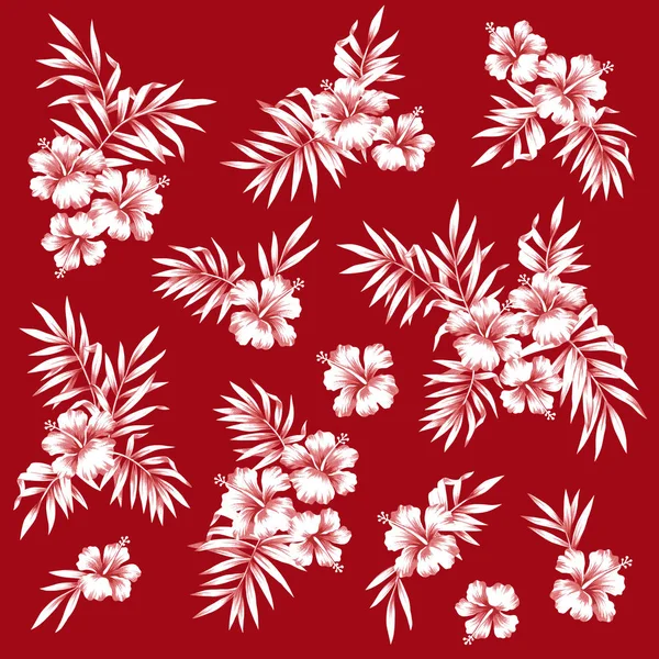 Hibiscus Blomma Illustration — Stockfoto