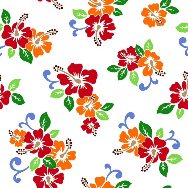 Illustration Fleur d'Hibiscus — Image vectorielle