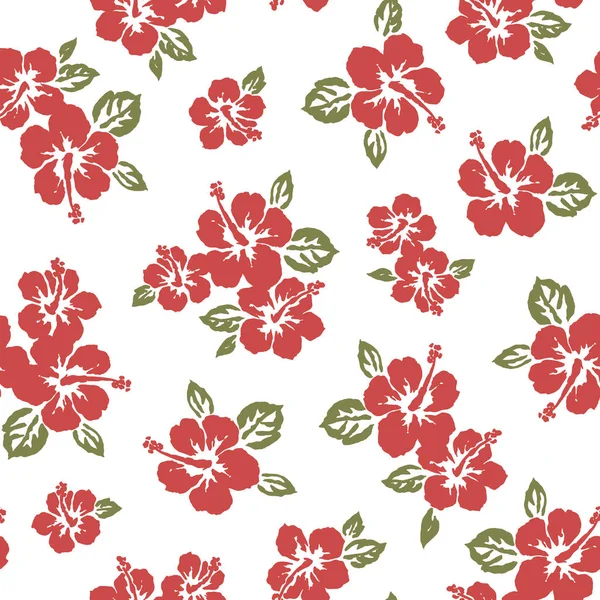 Illustration Fleur d'Hibiscus — Image vectorielle