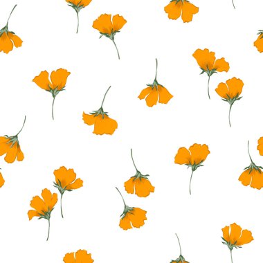 Çiçek illüstrasyon deseni