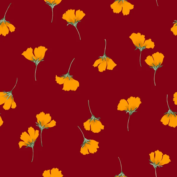 花のイラストのパターン — ストック写真