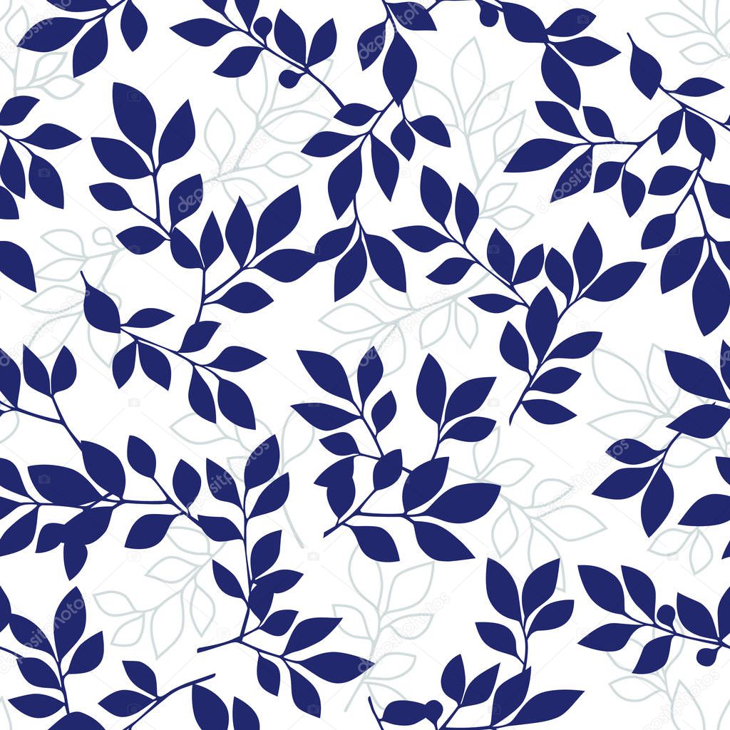 Leaf illustration pattern
