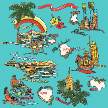 Aloha gömlek malzeme