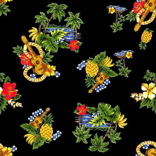 Aloha σχέδιο πουκάμισο — Φωτογραφία Αρχείου