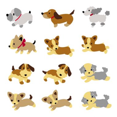  Güzel köpek illüstrasyon 