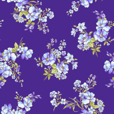 Çiçek illüstrasyon deseni