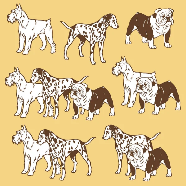 Material da ilustração do cão —  Vetores de Stock