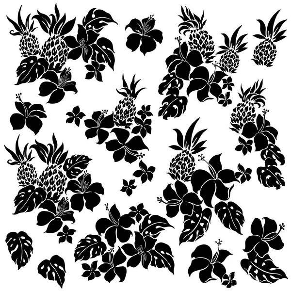 Illustration Fleur d'Hibiscus — Image vectorielle