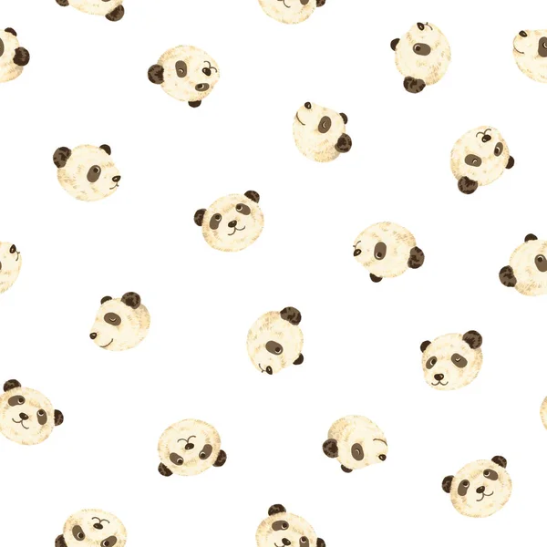 Patrón de panda bonita — Foto de Stock