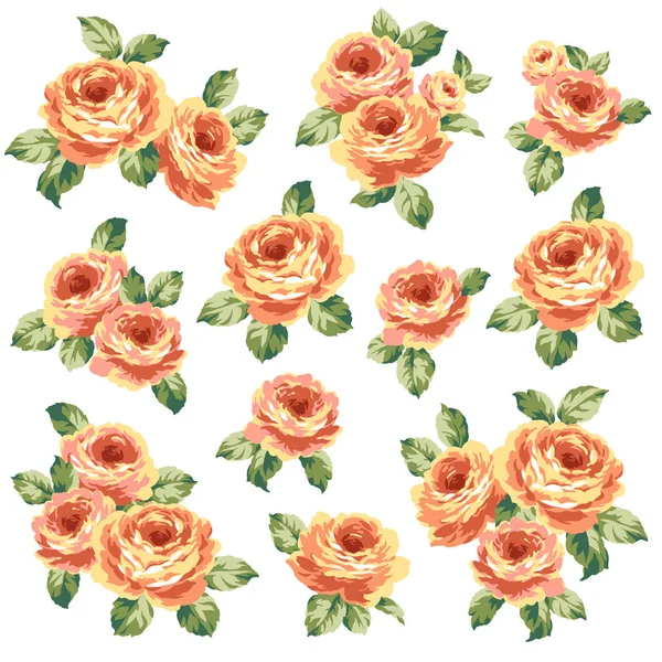 Roze bloem illustratie, — Stockvector