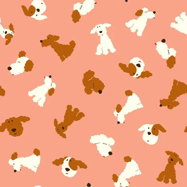 Patrón de ilustración perro — Vector de stock