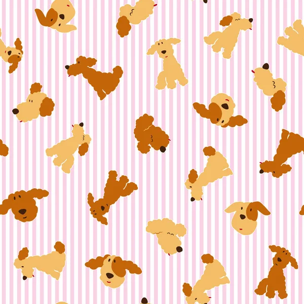 Hond illustratie patroon — Stockvector