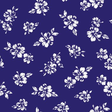 Hibiscus çiçek deseni