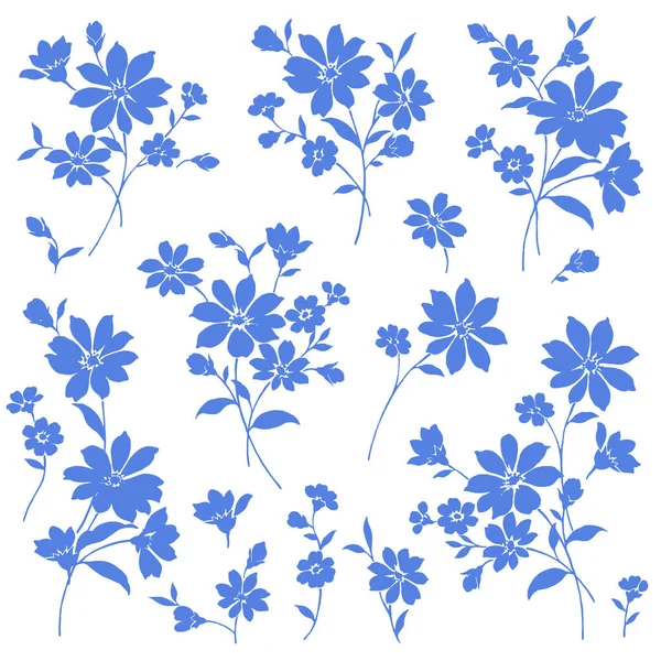 Blomma illustration material — Stock vektor