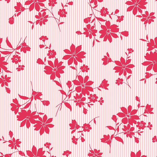 Diseño floral sin costuras — Vector de stock