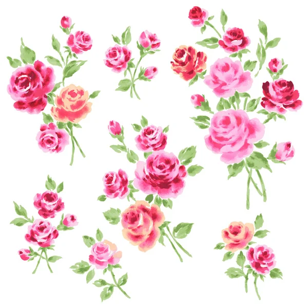 Rose illustration object — Stock Photo, Image