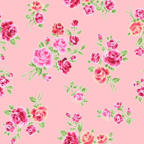 Rose padrão de ilustração — Fotografia de Stock