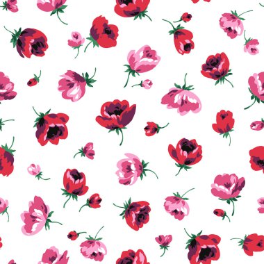 Çiçek illüstrasyon deseni