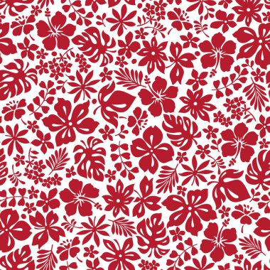 Hibiscus çiçek deseni