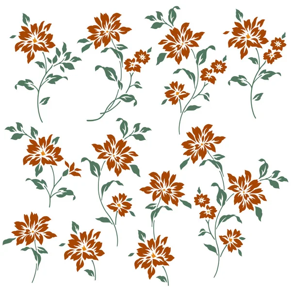 Matériel d'illustration de fleurs — Image vectorielle