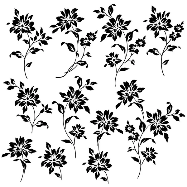 Illustrationsmaterial für Blumen — Stockvektor