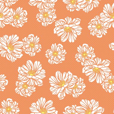 Çiçek illüstrasyon deseni