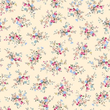 soyut çiçek deseni