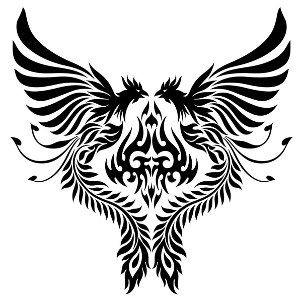 Illustration of the phoenix — Stock Vector