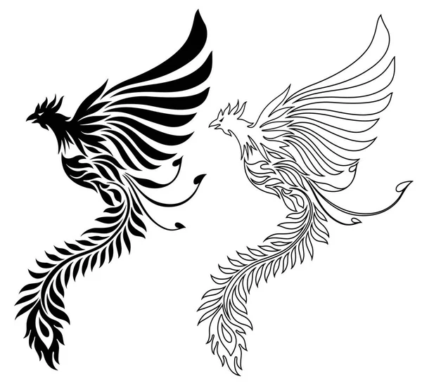 Illustration av phoenix — Stock vektor