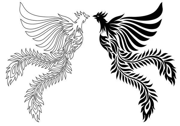Illustratie van de phoenix — Stockvector