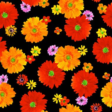 Çiçek illüstrasyon deseni