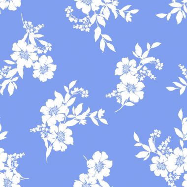 Çiçek illüstrasyon deseni