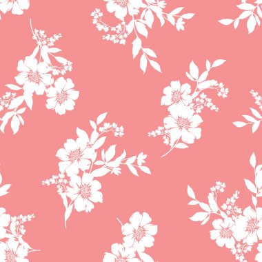 Çiçek illüstrasyon deseni