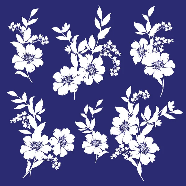 Matériel d'illustration de fleurs — Image vectorielle