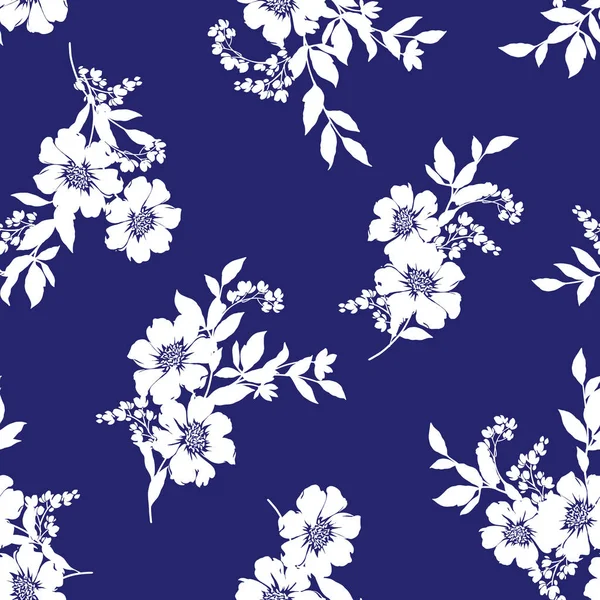 Çiçek illüstrasyon deseni