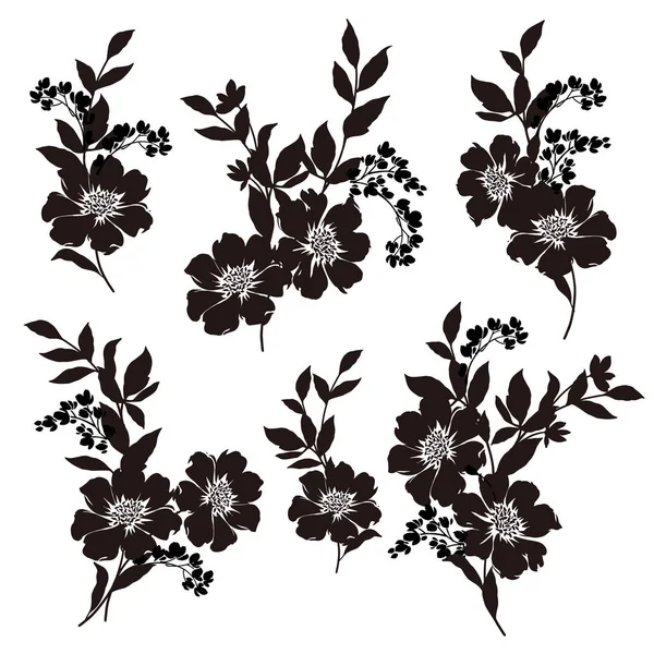 Materiale illustrazione fiore — Vettoriale Stock