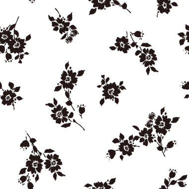 Çiçek illüstrasyon deseni