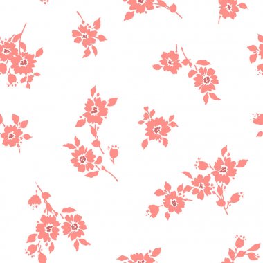 Çiçek illüstrasyon deseni