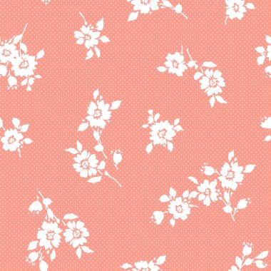 Çiçek illüstrasyon deseni