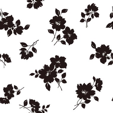 Çiçek illüstrasyon deseni